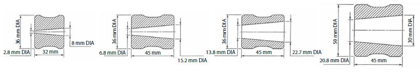 Cales de calibration coniques pour sonde rotative - SOFRANEL