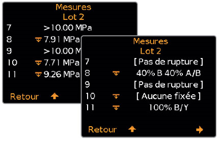 F510, évaluation des résultats - attributs de rupture - SOFRANEL